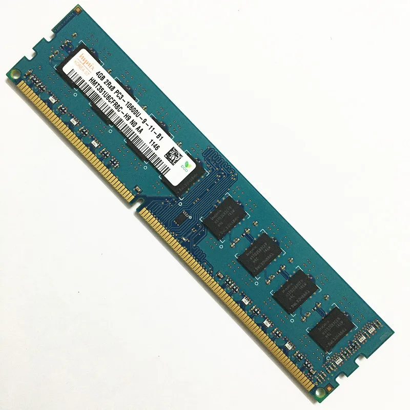 Hynix Rams DDR3 4 Go 2Rx8 PC3-10600U-9 agne mémoire 4 Go 1333MHz entièrement compatible