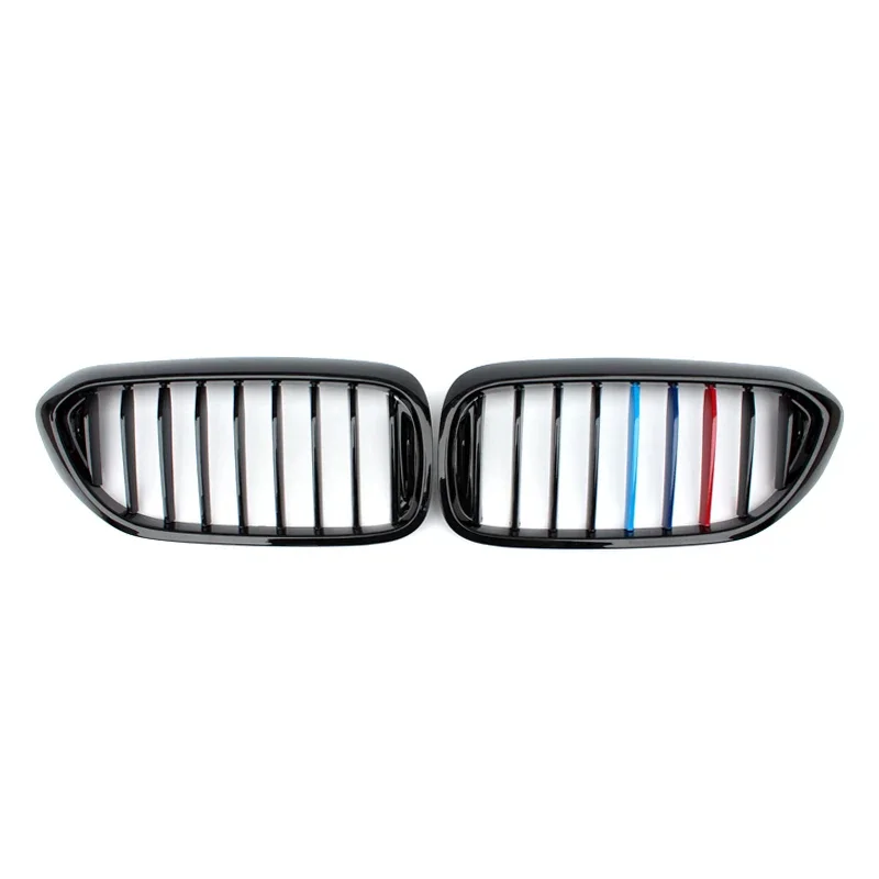 G30 Glossy  Black M Color ABS  1-Slat  Grille For BMW 5 Series G30 G38  2018-2020 F90 M5 Auto Parts front grill