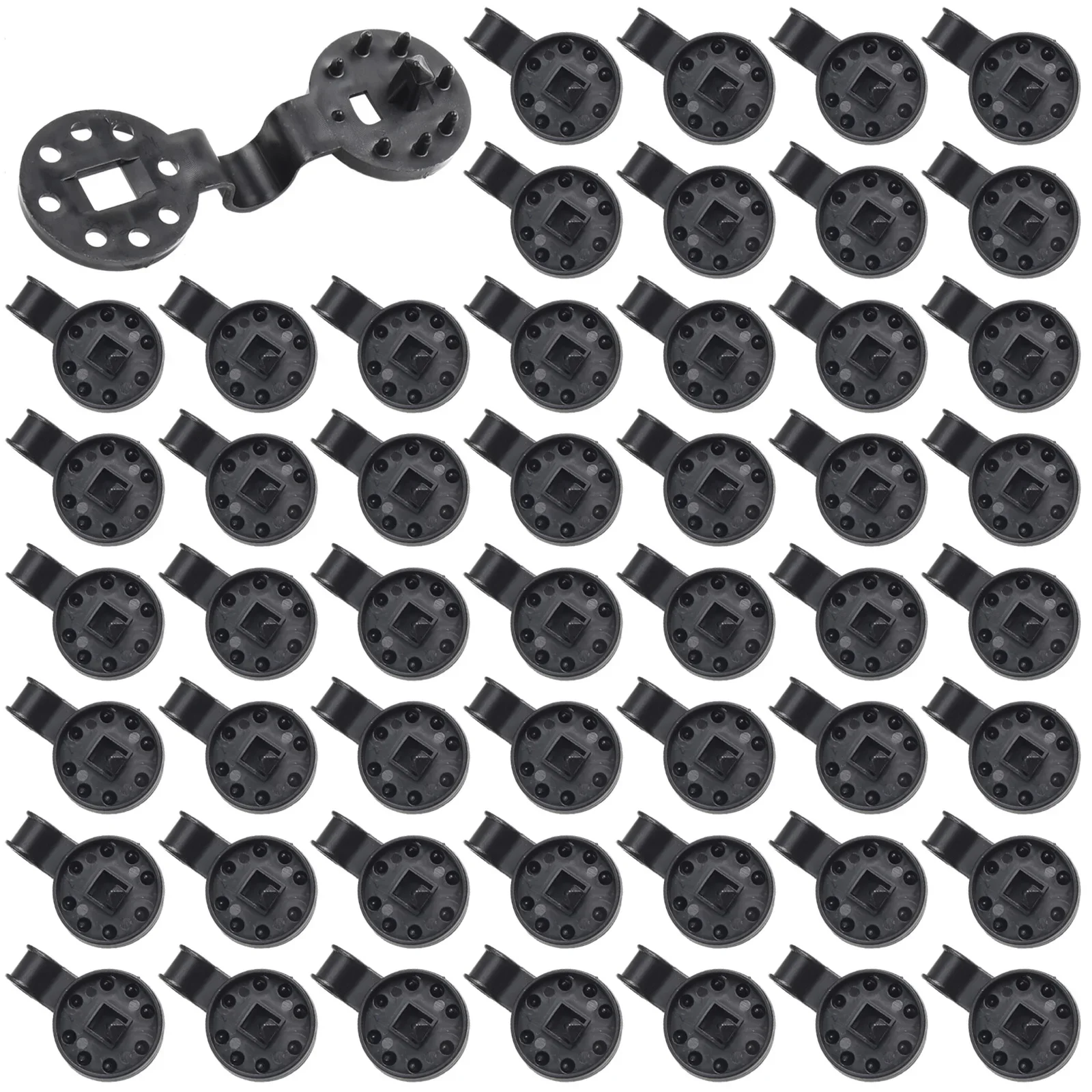 50 PCS Shade Mesh Plastic Clips Sturdy Heavy Duty Locking Fixing Clips Mesh Hook Brackets Greenhouse Accessories //