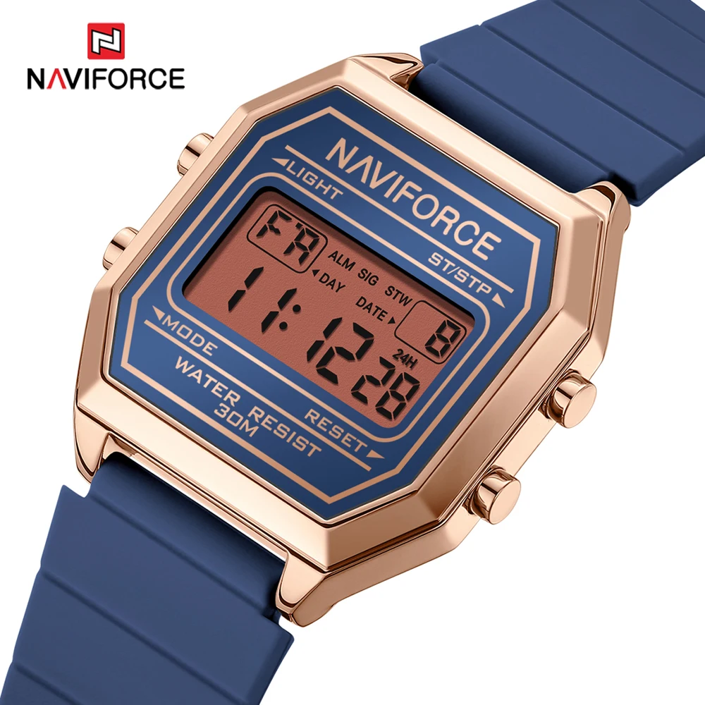 

NAVIFORCE оригинальные часы для женщин, модные элегантные цифровые водонепроницаемые кварцевые наручные часы, лучший люксовый бренд, женские деловые часы