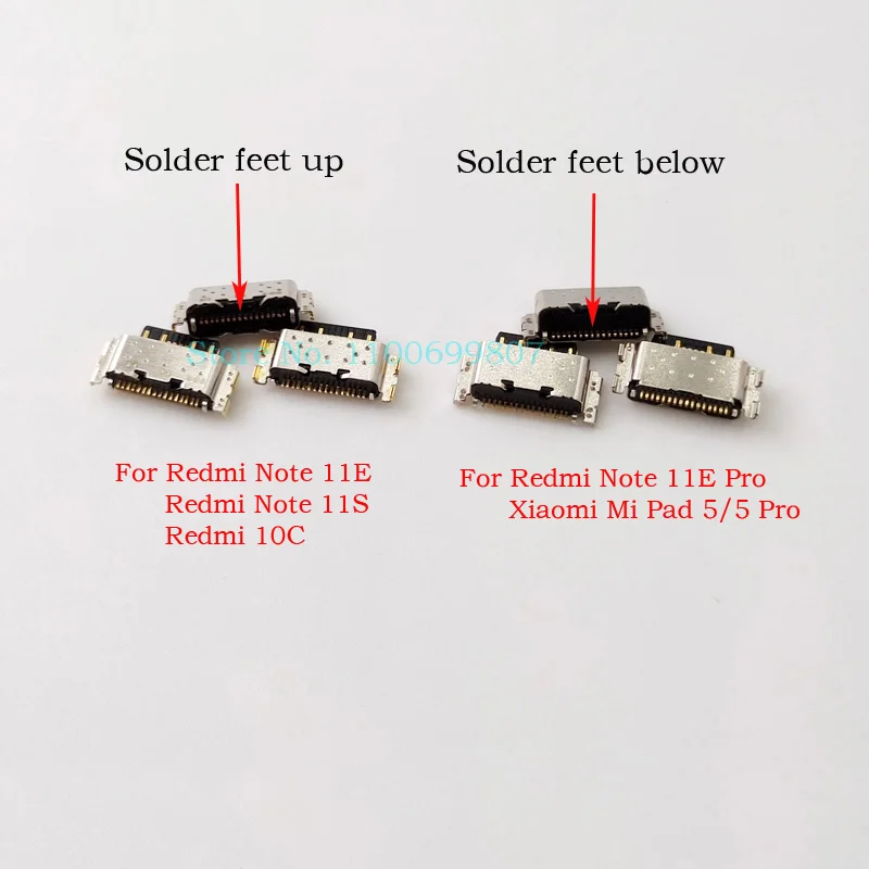 

10Pcs Type C Charging Dock USB Charger Port Connector For Xiaomi Mi Pad 5/ 5 Pro Redmi Note 11E 11E Pro Note 11S 10C