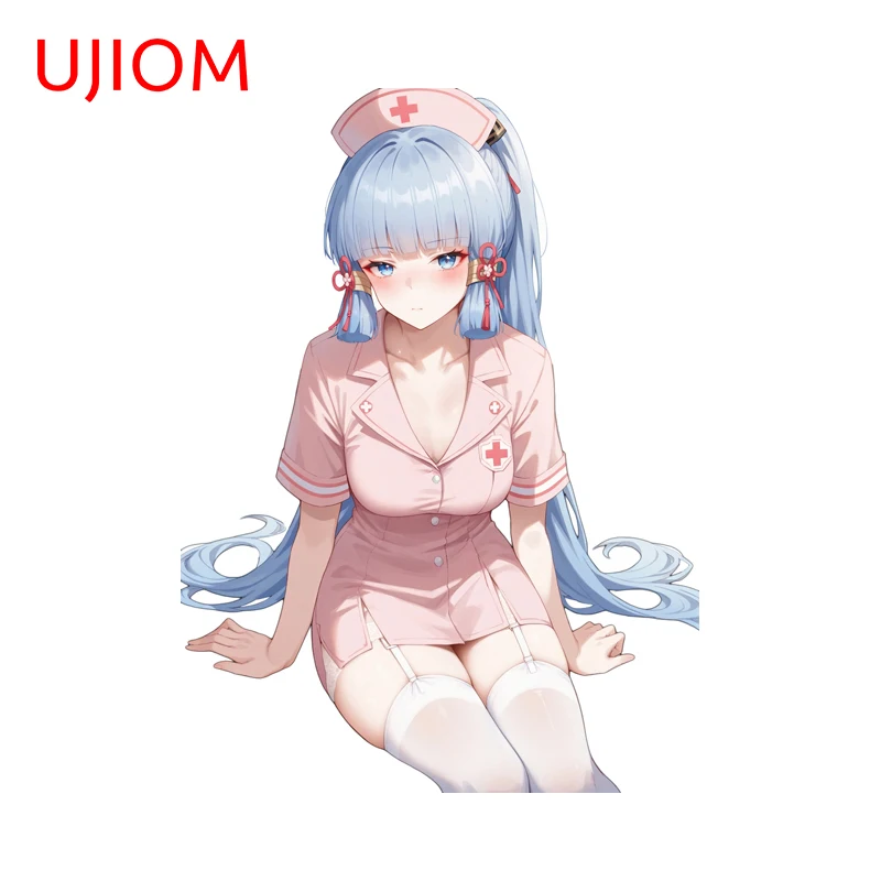 UJIOM Nurse Alluring Genshin Impact Kamisato Ayaka Wall Sticker Exquisite Tendy Picture Decal Unique Bedroom Bathroom Decor