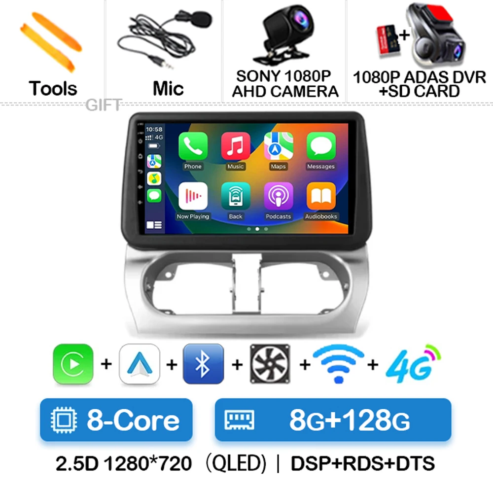Android 15 Autoradio Voor Opel Combo Corsa Tigra 2001-2009 2010 2011 Carplay Auto GPS Navigatie Multimedia Stereo video Speler