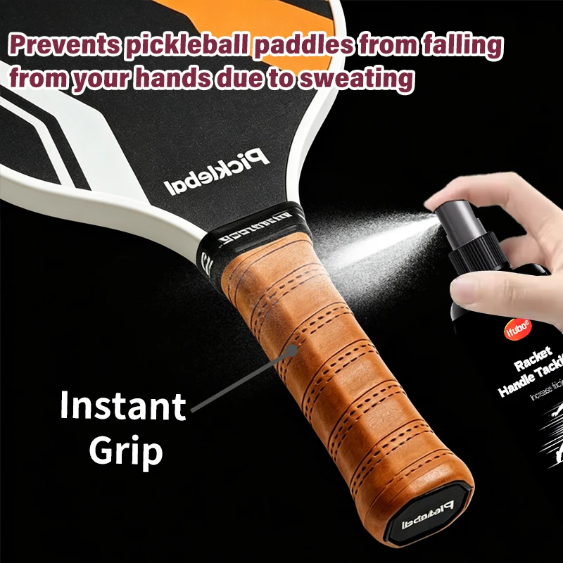 

IFUBO-Racket Handle Tackifier Spray,Sports Anti-Slip Grip Agent,Increase Friction For Tennis Padel Golf Bat Glove Shoe Sole
