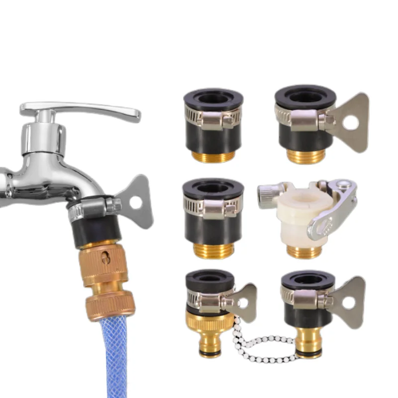 

Universal Kitchen Hose Adapter Water Faucet Quick Connector Mixer Tube Joint for Car Washing Garden Irrigation Watering Tools