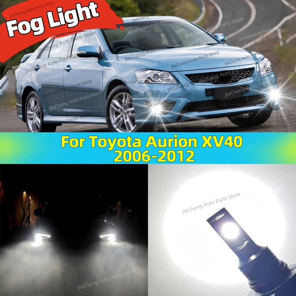 

2x 6000K LED Front Fog Light Bulb 25000LM Accessories Lamp For Toyota Aurion XV40 2006 2007 2008 2009 2010 2011 2012