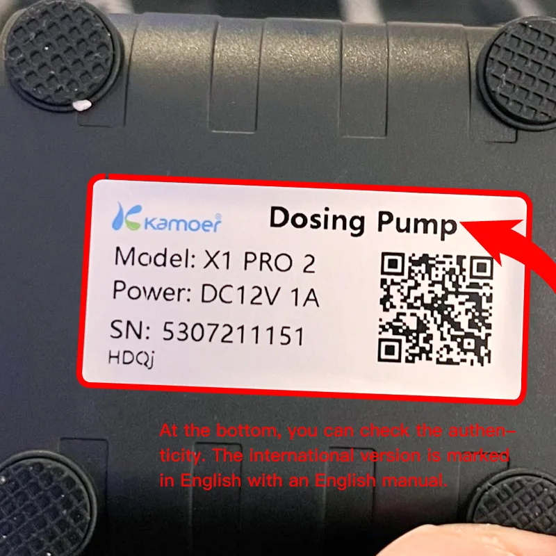 Kamoer Coralvue X1 PRO 2 WIFI APP Pompa dosatrice Serbatoio di pesce Pompa per acquario Pompa per gocce nutrienti