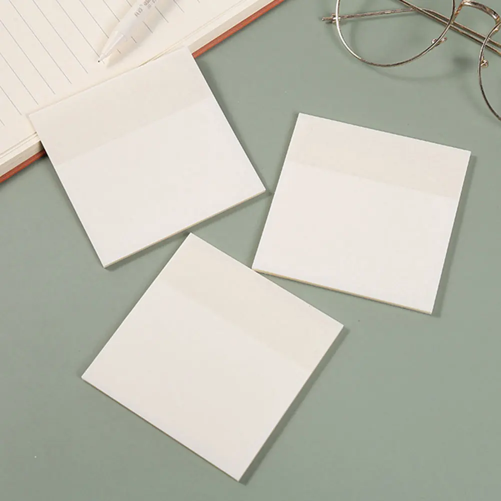 Sticky Transparent Clear Memo Pads Self Adhesive Office Supplies Tearable Notes for Work Memo Stickers