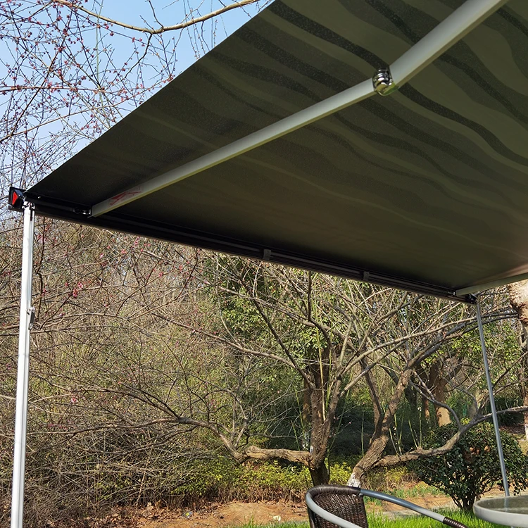 

Good Sun Protection 5.5x2.5m Awning Black Color Caravan Awning Camping Accessories Rv Awning