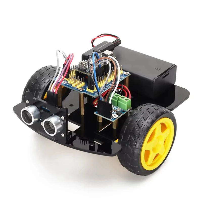 Smart Robot Kit for Programming Learning and Develop Skills Complete Kit Automation 2WD Robotic Kits-A51M
