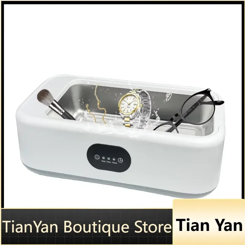 EE1 for 40W A8 Ultrasonic Glasses Jewelry Cleaner 49kHz Electric Power Source Adjustable Cleaning Time 0-600s Household 304