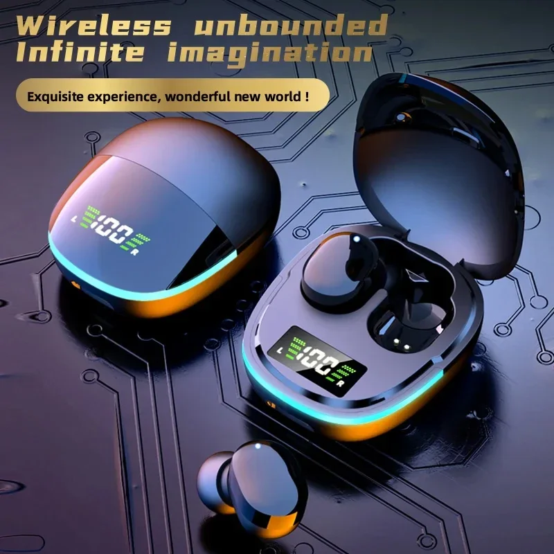 

Eyouotws g9s Bluetooth headset noise reduction waterproof earphones true wireless headphones sports HiFi LED display EA