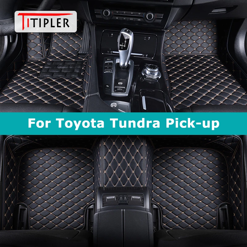 

TITIPLER Custom Car Floor Mats For Toyota Tundra Auto Carpets Foot Coche Accessorie