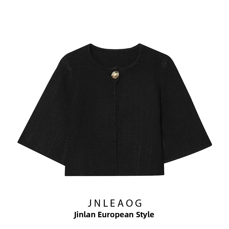 

Модный вязаный джет с пуговицами для женщин, осенний новый свободный крой, верхняя одежда из полиэфирного волокна