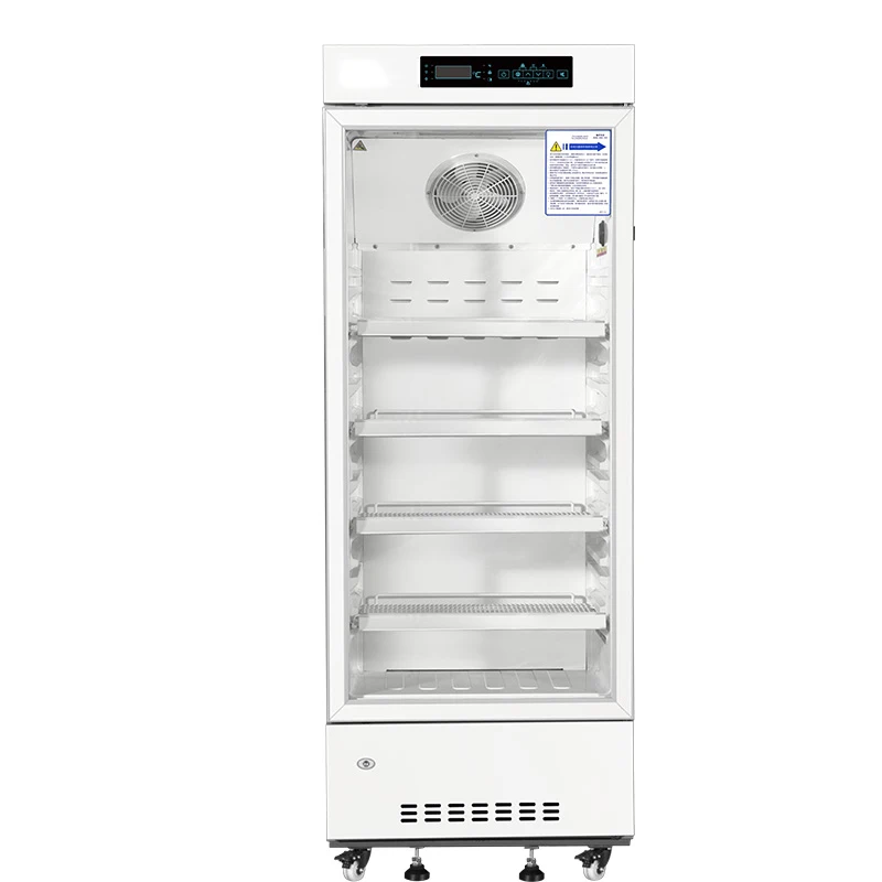 refrigeration equipment 2~8℃ 226L Glass door vaccine refrigerator for medicine storage