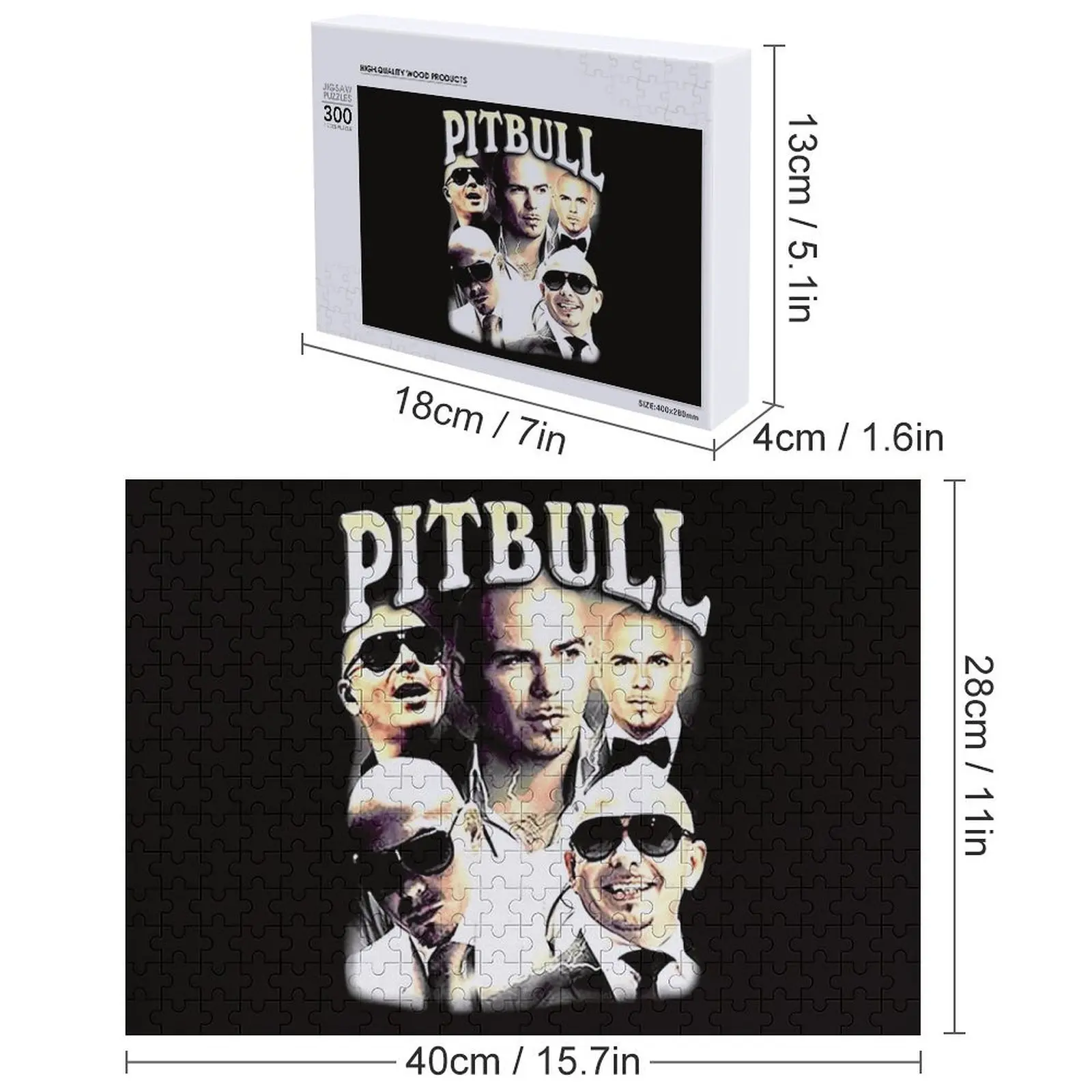 Pitbull Mr.Worldwide Puzzle vintage Regali personalizzati per bambini Pezzi di puzzle Puzzle per adulti