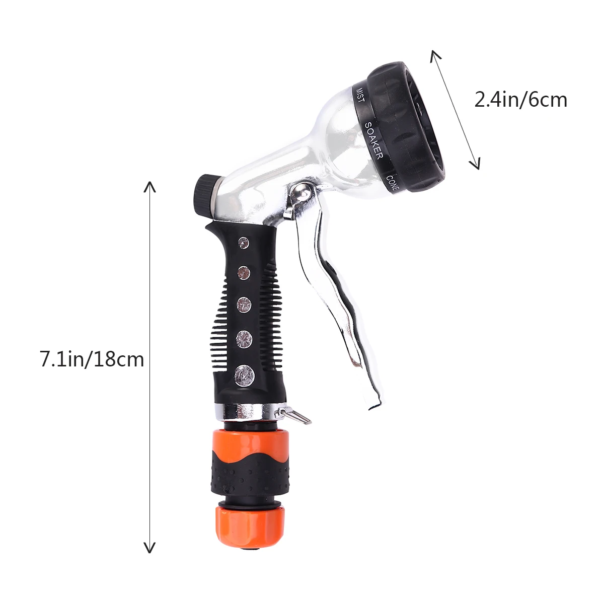 

Car Wash Water Gun 7 Spray Patterns Slip Resistant Ergonomic Garden Hose Nozzle Spray Cleaning Cars Water Saving Device
