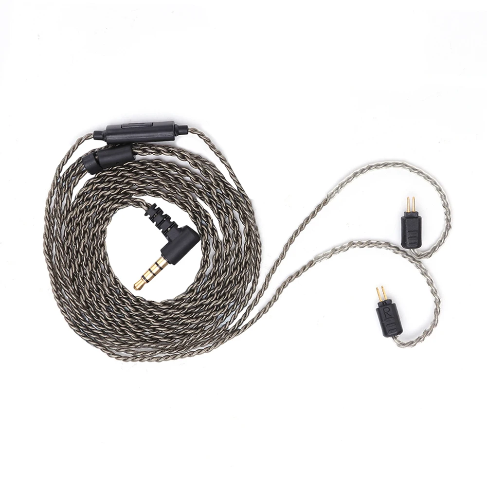 ["Weston 1964 UE3X UE18 W4R Cabo de fone de ouvido de cobre de cristal único Portabilidade Portabilidade conveniente 0,78 mm Fio misto de 2 pinos com microfone"]