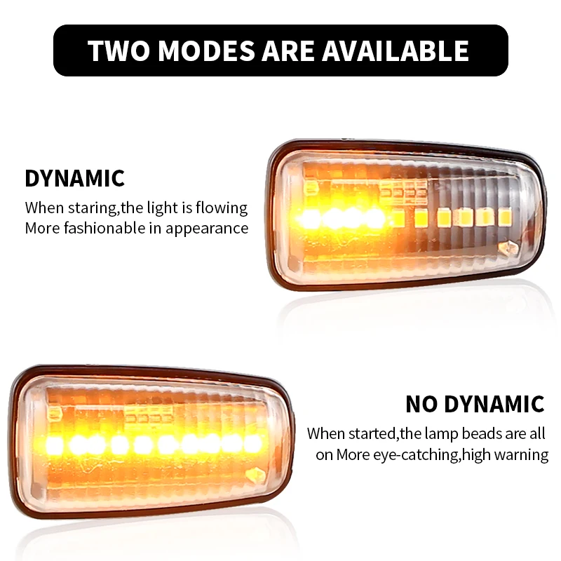 2 قطعة إضاءة مقاومة للماء متتابعة بدوره أضواء الإشارة الديناميكية الجانب ماركر أضواء لسيتروين بيرلينجو كسارا ثاب ساكسو Xantia XM ZX #6