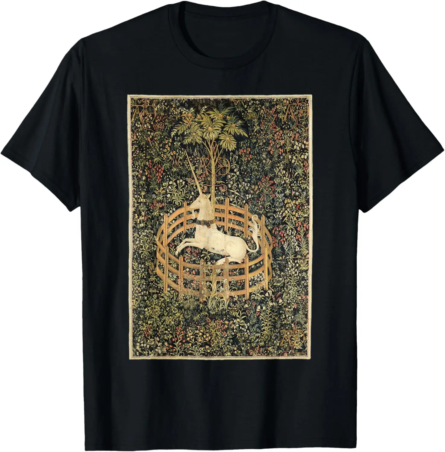 Funny Medieval Baio Tapestry, Quirky History T-Shirt, Black//White, Small