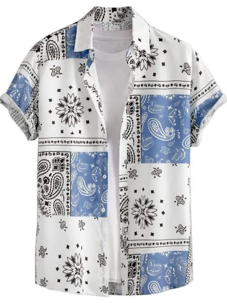 

New 2026 Men's Shirts Short Sleeves Round Neck T Shirt Tees Printed Fashion Top Simple Style All-match Comfortable Casual Trendy