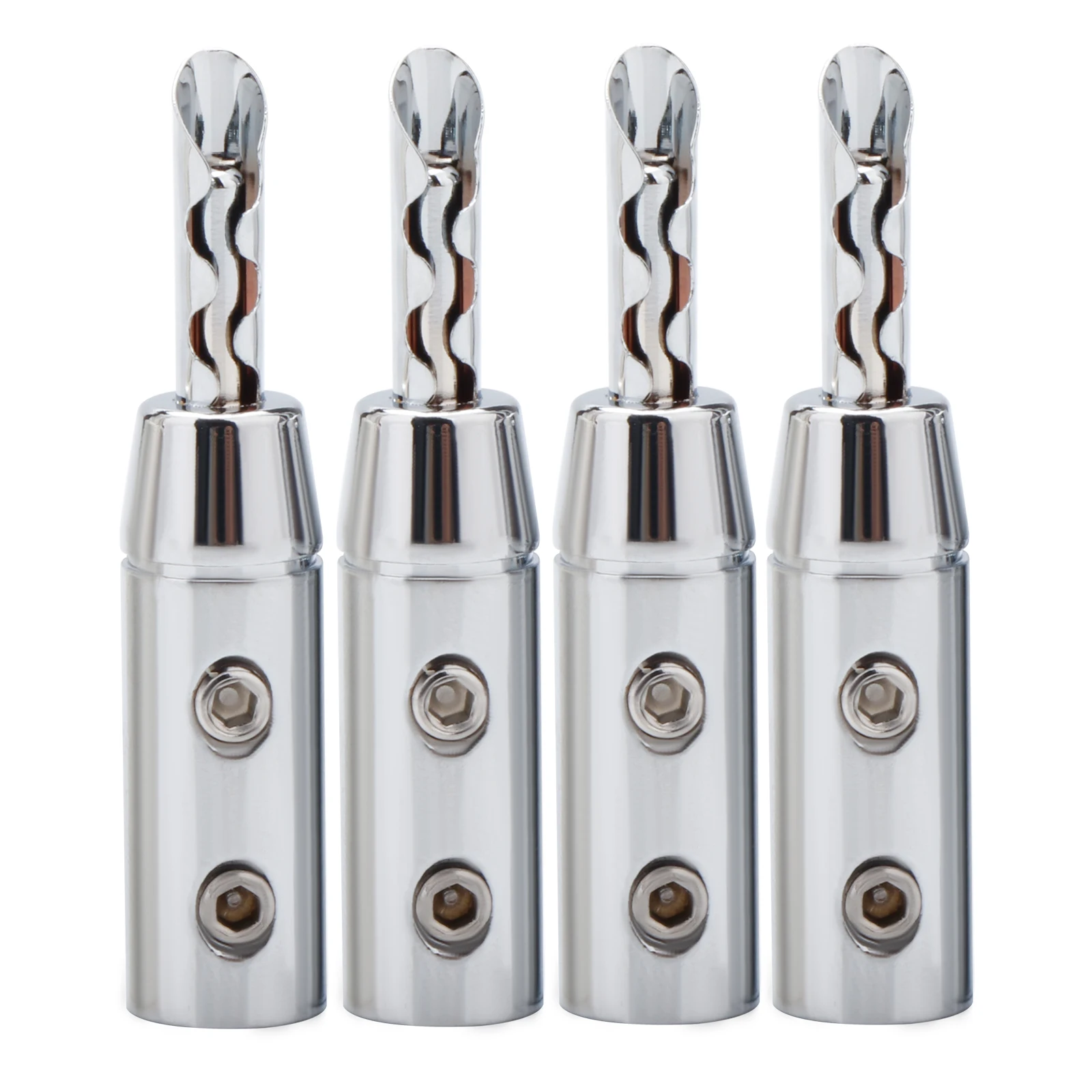 BFA Z-Typ Bananenstecker Lautsprecherstecker Doppelschrauben-Verriegelung Bananenstecker HIFI Audio-Qualität Steckverbinder Rhodium-Gold-Beschichtet – Detail 8