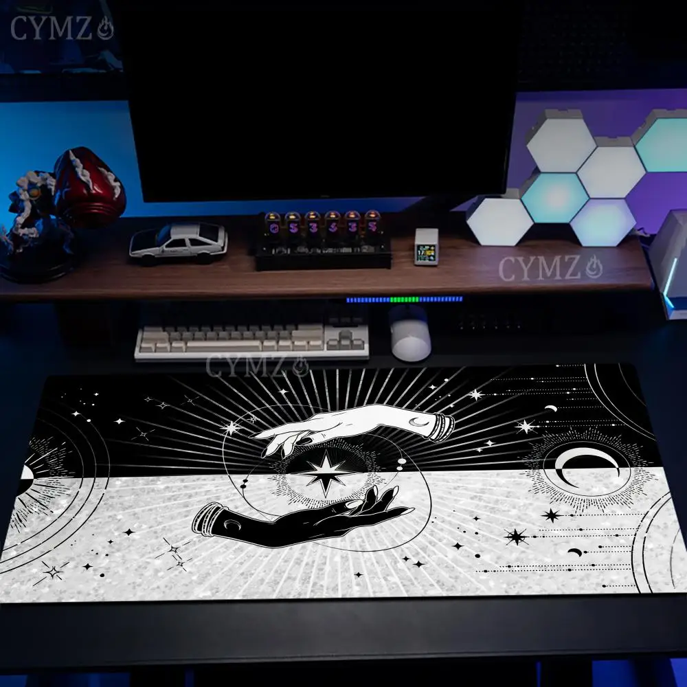 

Коврик для мыши с рисунком гадания Инь-Янь, настольный коврик, нескользящий прочный аксессуар для ПК, игровые коврики, подходящие для офиса и игр