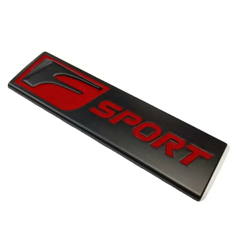 3D metallo nero rosso FSPORT emblema auto parafango distintivo posteriore tronco decalcomanie per accessori Lexus