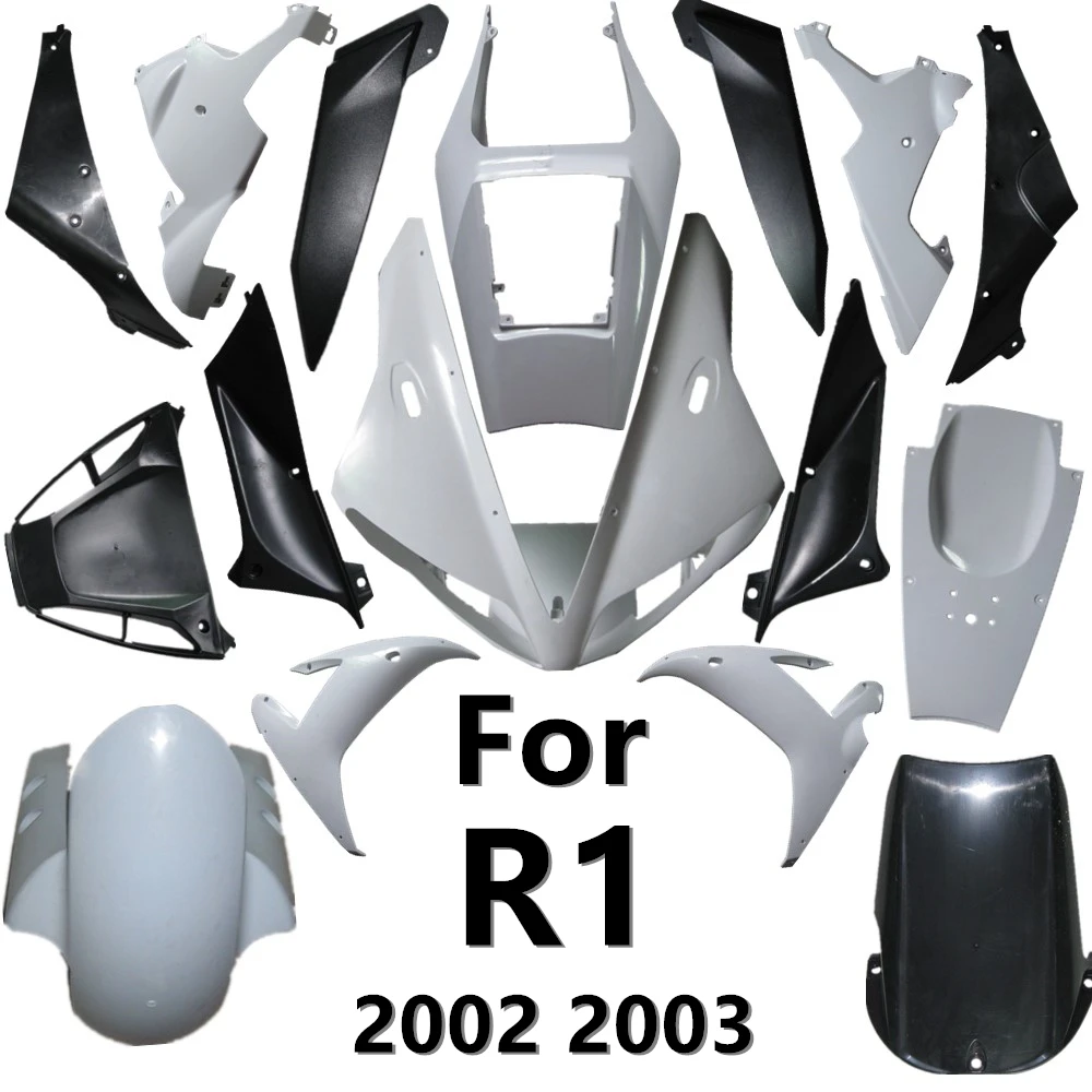 For Yamaha YZF 1000 YZF R1 2002 2003 Bodywork Fairing Unpainted Components Injection Molding ABS Cowl Body Plastic parts