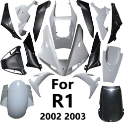 For Yamaha YZF 1000 YZF R1 2002 2003 Bodywork Fairing Unpainted Components Injection Molding ABS Cowl Body Plastic parts