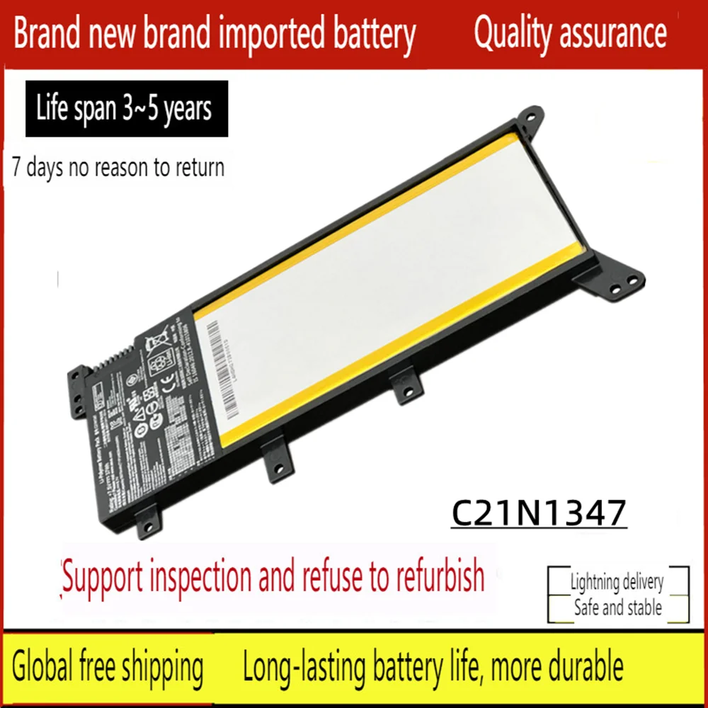 

New Laptop battery for ASUS C21N1347 W519LD W509L R556L R557L R557LI R557LP Y583L D555Y A555L A555B A555Y