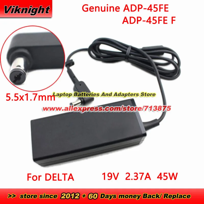 Genuine for DELTA ADP-45FE F AC Adapter PA-1450-26 19V 2.37A 45W Charger for PACKARD BELL EASYNOTE ENTG71BM V3-472P N15W4 P446M