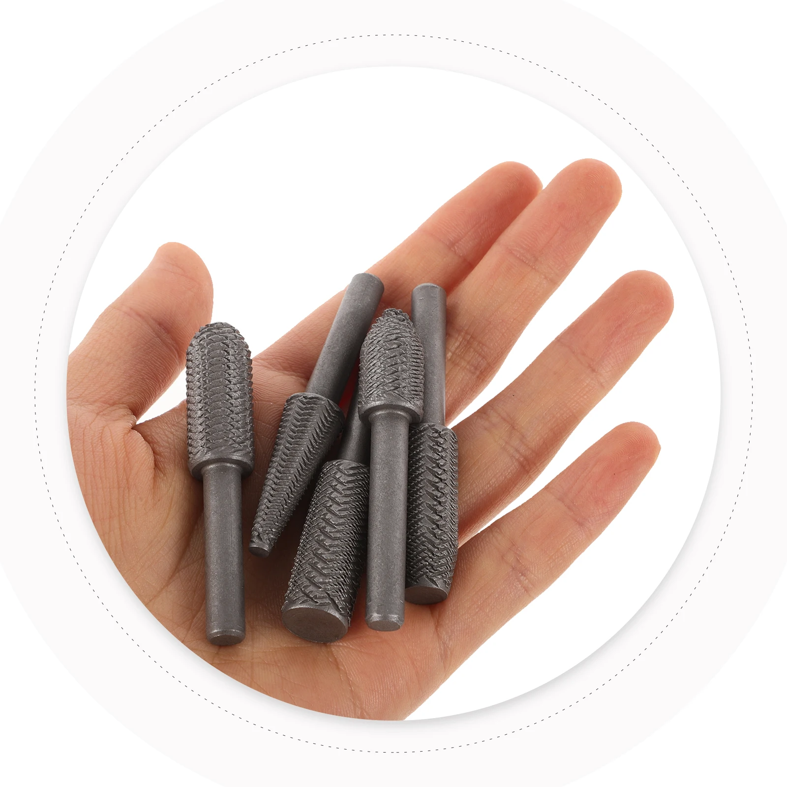 

5Pcs Wood Carving Bits Set Rotary Files for Hardened Steel Milling Grooving Shaping with High Precision Performance Results