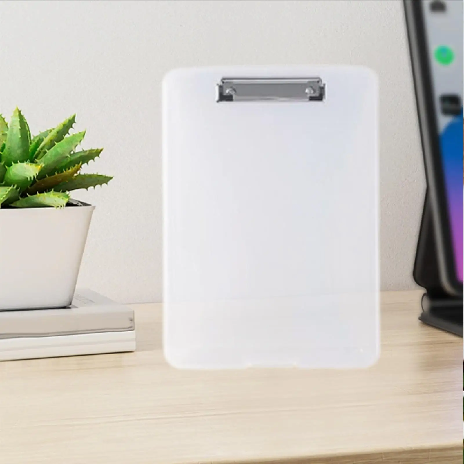 Portable Clipboard with Storage A4 Size Document Holder Pen Holder Folder for Doctor Teacher Kid Work Office Use