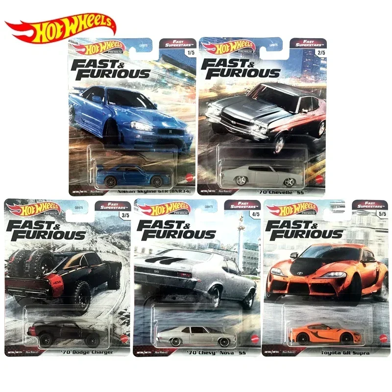 Originele Hot Wielen Fast And Furious Diecast 1/64 Model Auto Speelgoed Nissan Skyline Gtr Chevy Kinderen Speelgoed Voor Jongen Verzamelen