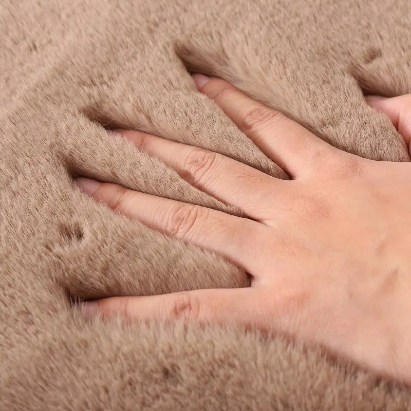 50*50cm High-grade Imitation Rabbit Fur Fabric Super Soft Artificial FurFor Diy Sewing Garment Doll Clothes Carpets Photo Props