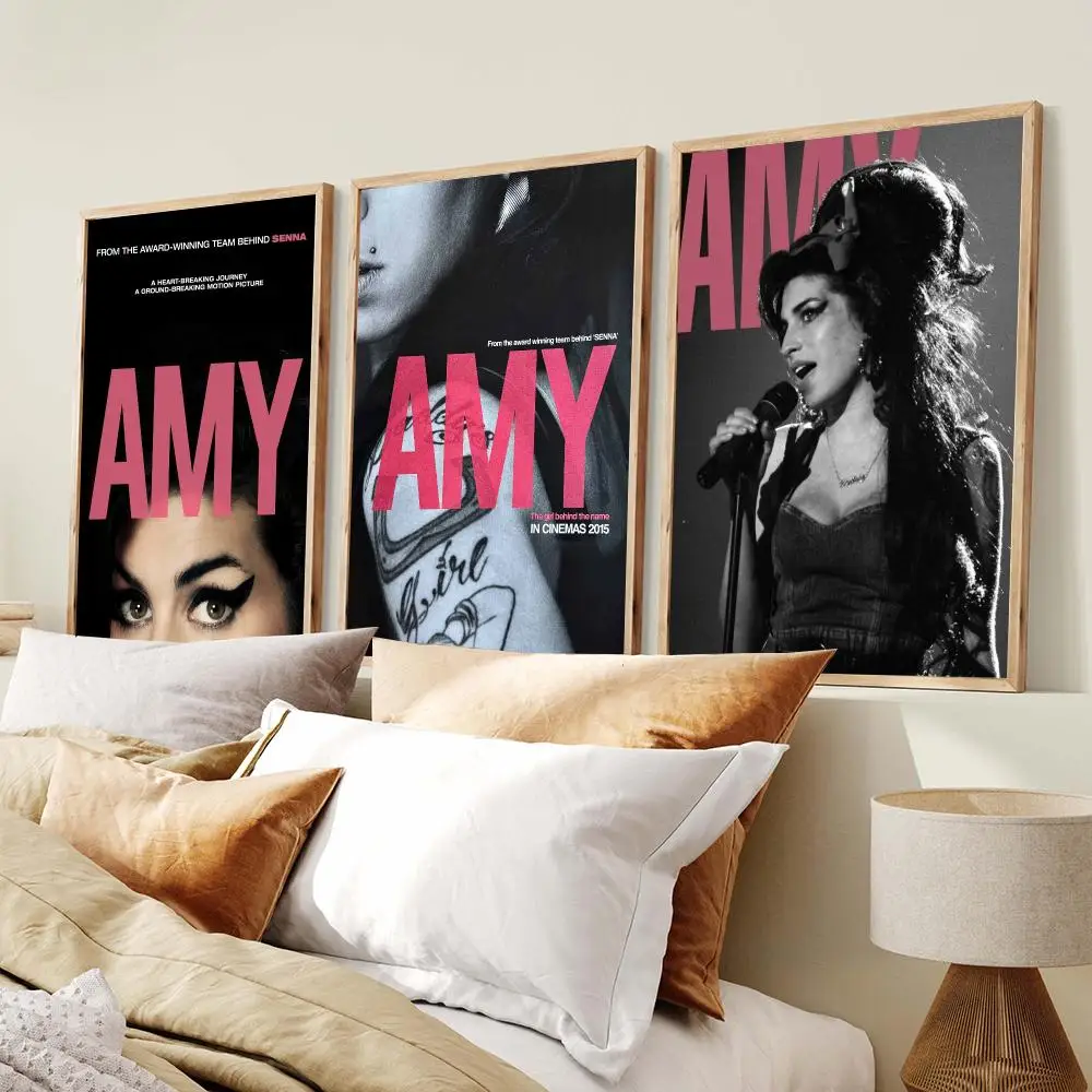 Singer A-Amy Winehouse Poster PP Wall Decor Posters Celebrity Music Art Prints Bedroom Office Gift