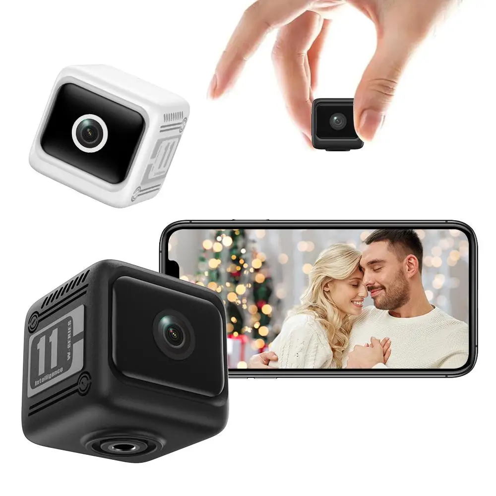 For Smart Wireless Mini Security Camera 2.4GHz WiFi, Remote Viewing on Mobile Apps, USB Rechargeable, No SD Card Included Motion