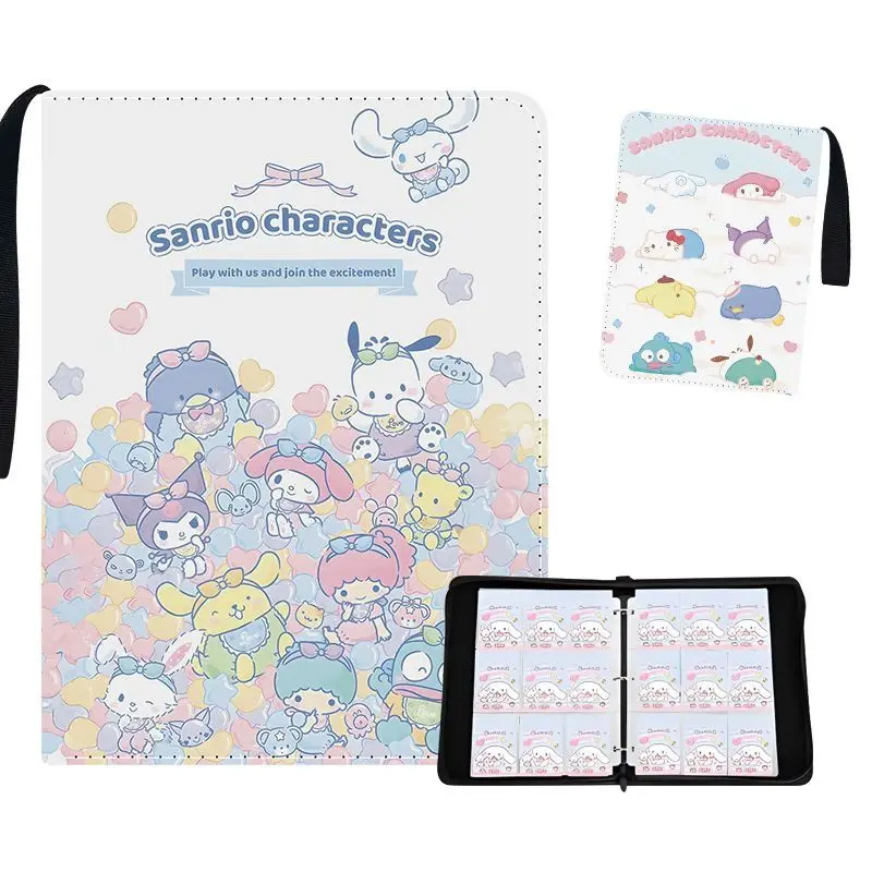 400/900 個サンリオカードアルバムブックフォルダー 4/9 カードスロットコレクションジッパーダブルポケットジッパーカードバインダーホルダーおもちゃギフト