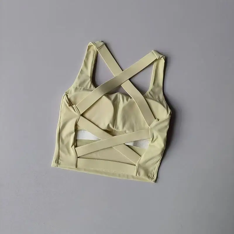 Nahtloser Sport-BH, sexy Yoga-Fitness-Top, Sport-Laufunterwäsche, Push-Up-BH, Sportbekleidung, Bralette für Damen – Detail 7