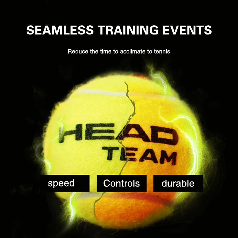 HEAD Tennis Balls Professional HEAD Tennis Balls Competition Training Tennis Balls Tour XT/team Match Tennis Durable Ball Barrel