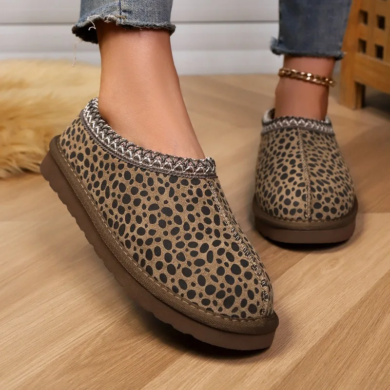 

Winter Women's Plush Slippers Indoor and Outdoor Anti-slip Lightweight Home Shoes Warm and Fashionable Couple's Home Shoes