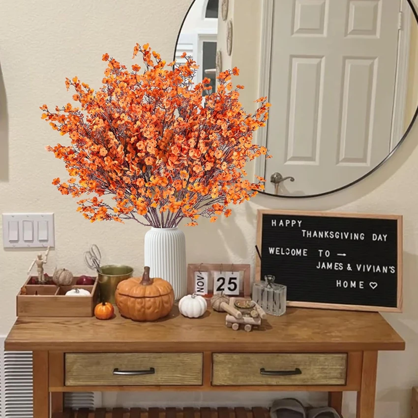 

1Pc Artificial Flowers Cherry Blossoms Halloween Home Room Outdoor Yard Garden Decor DIY Wedding Bouquets Vases Festival Branch