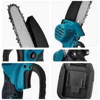 1700RPM 6 Inch Mini Li-Ion Electric Chainsaw One Hand Portable Electric Saw Fit 18V Makita Battery 5