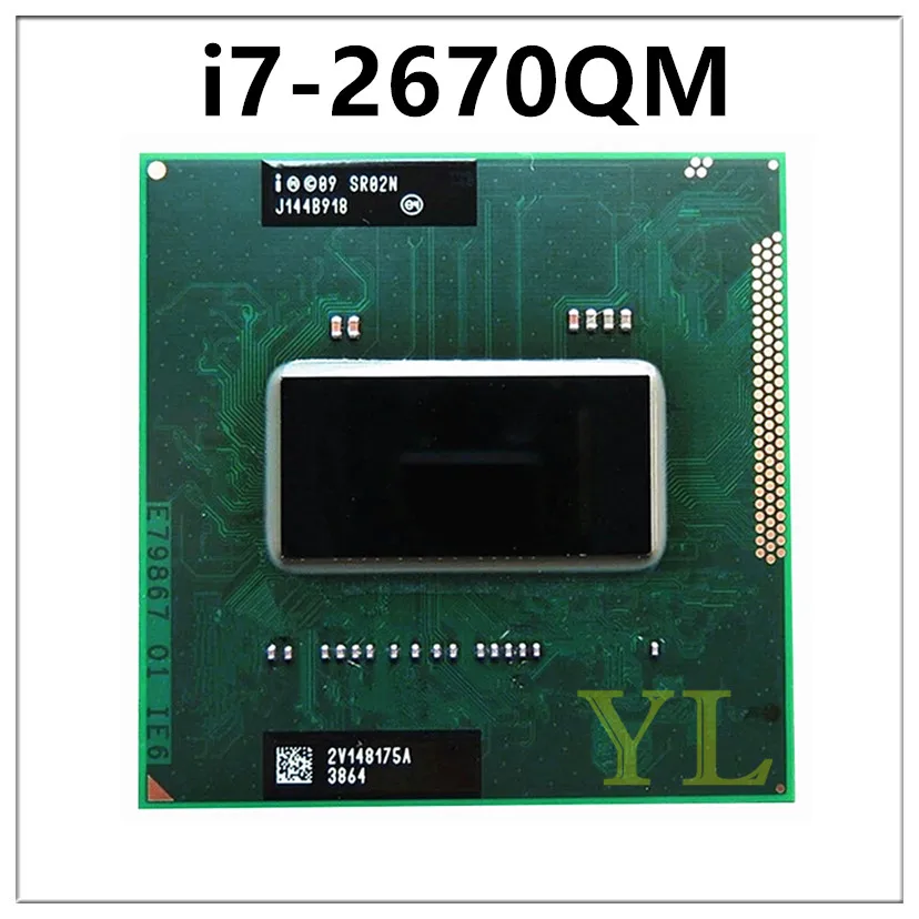 وحدة المعالجة المركزية i7 2670qm ، sr02n ، 4cores ، 8thread ، 45w ، 6mb ، sr02n
