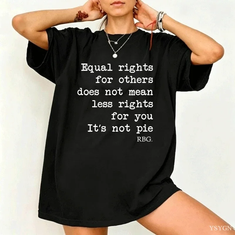 Human Rights Tee Social Justice Equal Rights Tshirt Unisex Letter Printed High Quality Cotton Short Sleeve Gothic Cotton T-shirt