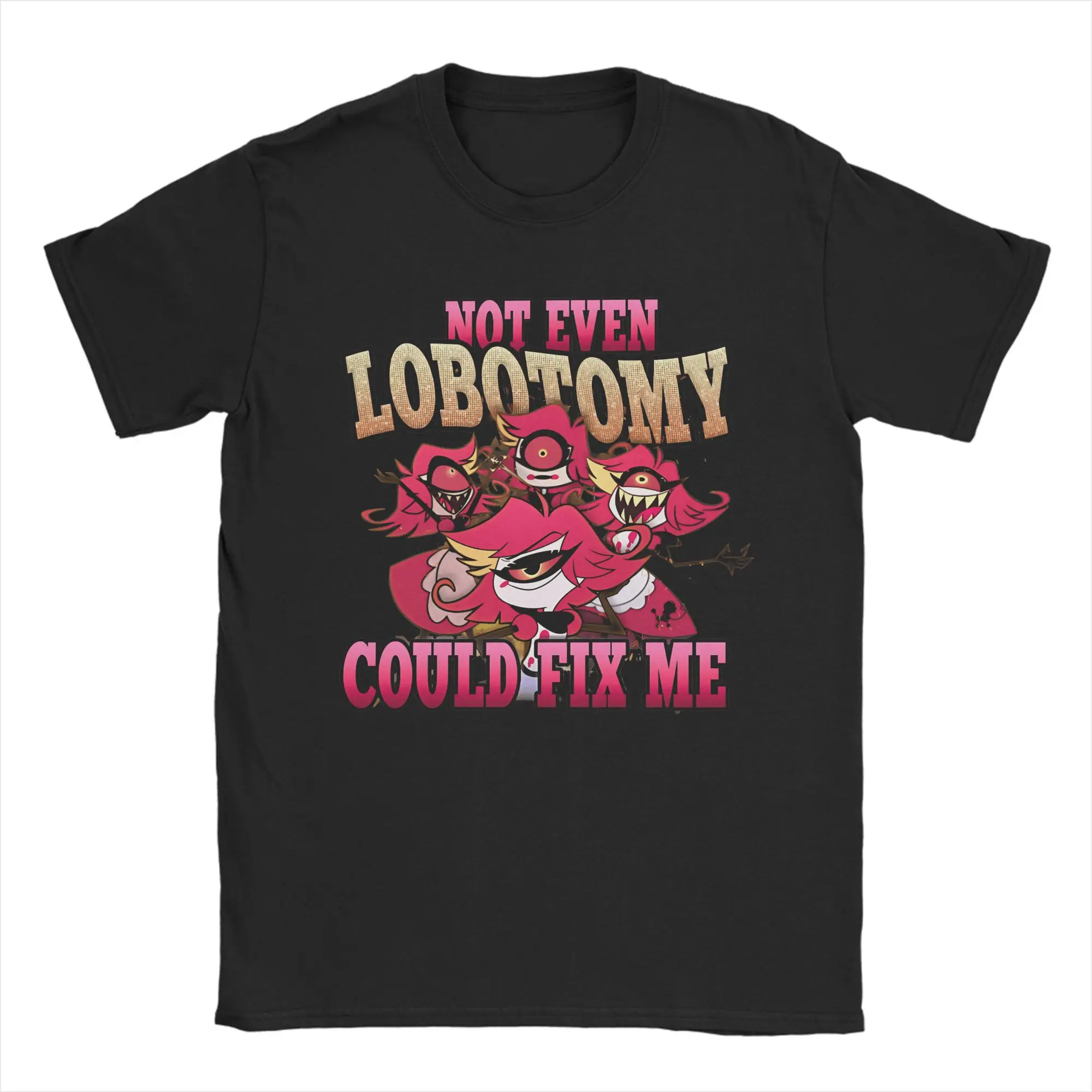 Hazbins Hoteling T Shirt Summer Niffty Hip Hop T Shirts Couple Cotton O Neck 4XL 5XL 6XL Clothing Short Sleeve Y2K Funny Tshirt