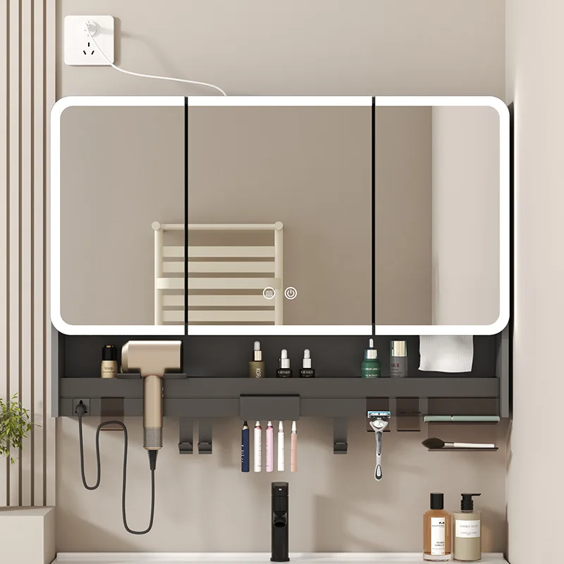 Smart bathroom mirror cabinets wall-mounted separate multipurpose cabinet organizer household gabinete de baño home furniture