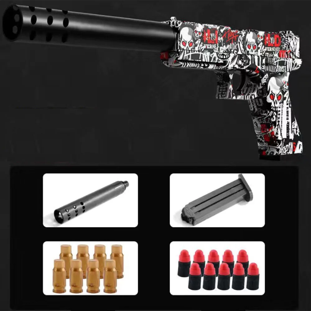 Safe Toy Gun For Kids Shell Ejecting Soft Bullet Toy Guns Pistol Dropshipping Shopify Tiktok Toys