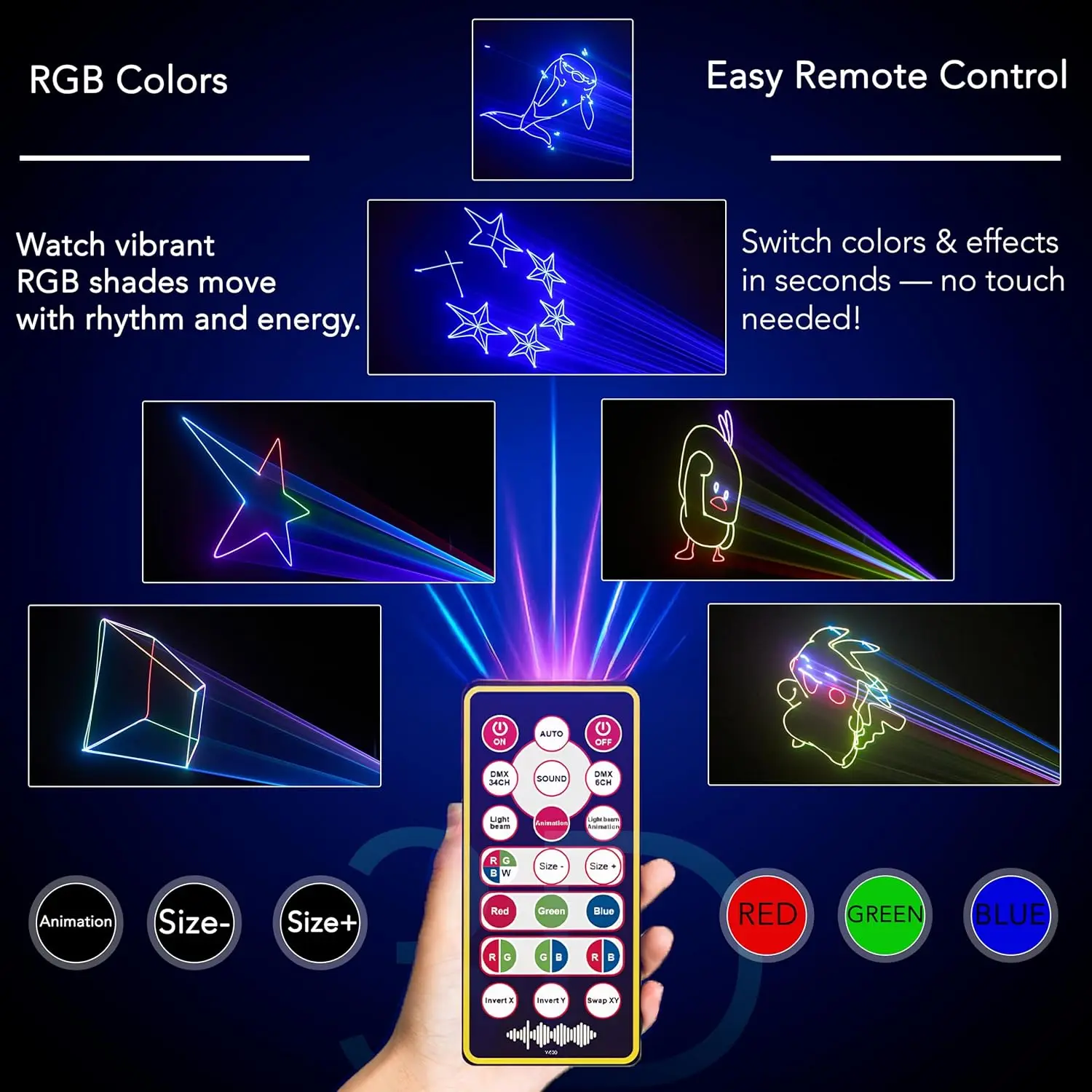 HCWE 1 Вт анимированные DJ огни металлические клубные фонари свадебная вечеринка садовый декор 10 м/30 м внутреннее наружное декоративное освещение